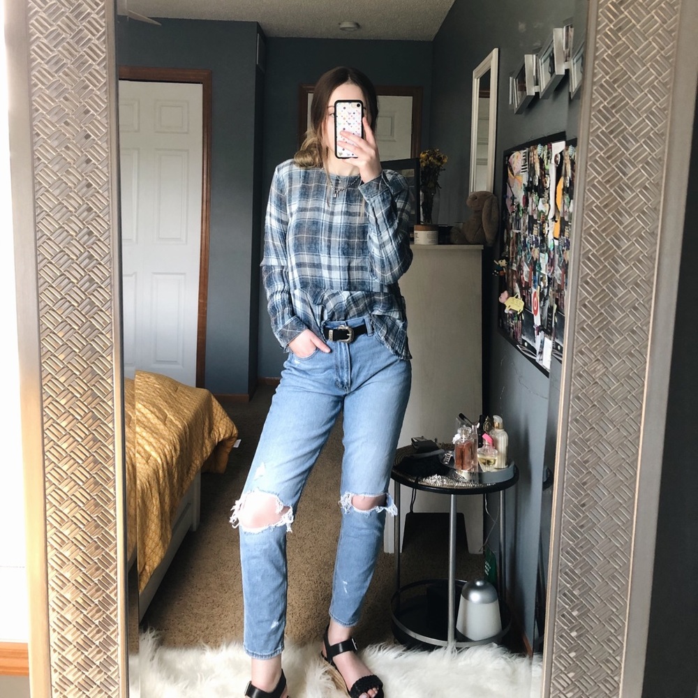 H&M Plaid Top - Picture 4 of 6